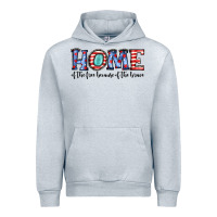 Heather Grey home of the because of the brave Urban Hoodie - JahusDesignShop