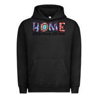 Pigment Black home of the because of the brave Urban Hoodie - JahusDesignShop