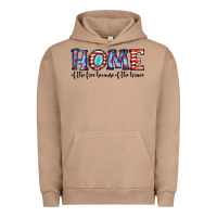 Pigment Burro home of the because of the brave Urban Hoodie - JahusDesignShop