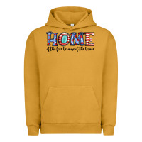 Pigment Peanut Butter home of the because of the brave Urban Hoodie - JahusDesignShop
