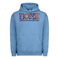 Pigment Pebble Blue home of the because of the brave Urban Hoodie - JahusDesignShop