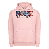 Pigment Salmon home of the because of the brave Urban Hoodie - JahusDesignShop