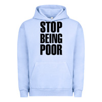 Pigment Grape Ice Stop Being Poor Urban Hoodie - linhVisuals
