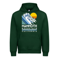Forest Green mammoth mountain california retro ski sweatshirt Urban Hoodie - linhVisuals