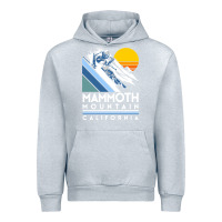 Heather Grey mammoth mountain california retro ski sweatshirt Urban Hoodie - linhVisuals