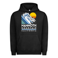 Pigment Black mammoth mountain california retro ski sweatshirt Urban Hoodie - linhVisuals