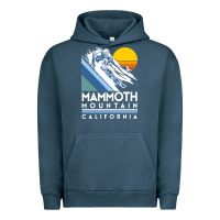 Pigment Midnight Navy mammoth mountain california retro ski sweatshirt Urban Hoodie - linhVisuals
