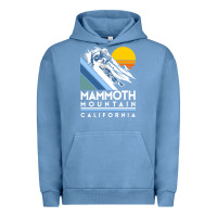 Pigment Pebble Blue mammoth mountain california retro ski sweatshirt Urban Hoodie - linhVisuals
