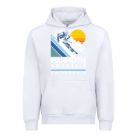 White mammoth mountain california retro ski sweatshirt Urban Hoodie - linhVisuals