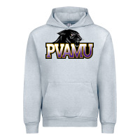 Heather Grey Prairie View A&M Panthers And Lady Panthers Rectangle Patch Urban Hoodie - linhVisuals