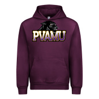 Mauve Wine Prairie View A&M Panthers And Lady Panthers Rectangle Patch Urban Hoodie - linhVisuals