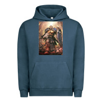 Pigment Midnight Navy Warhammer Characters Urban Hoodie - linhVisuals
