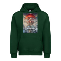 Forest Green The Painted World Urban Hoodie - linhVisuals