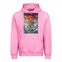 Fuchsia Pink The Painted World Urban Hoodie - linhVisuals