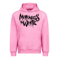 Fuchsia Pink Motionless In White Urban Hoodie - linhVisuals