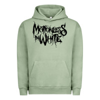 Pigment Oil Green Motionless In White Urban Hoodie - linhVisuals