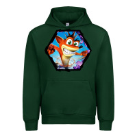 Forest Green CRASH BANDICOOT LEGENDS Urban Hoodie - linhVisuals