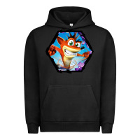 Pigment Black CRASH BANDICOOT LEGENDS Urban Hoodie - linhVisuals