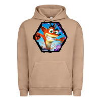 Pigment Burro CRASH BANDICOOT LEGENDS Urban Hoodie - linhVisuals