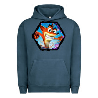 Pigment Midnight Navy CRASH BANDICOOT LEGENDS Urban Hoodie - linhVisuals