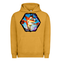 Pigment Peanut Butter CRASH BANDICOOT LEGENDS Urban Hoodie - linhVisuals