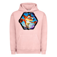 Pigment Salmon CRASH BANDICOOT LEGENDS Urban Hoodie - linhVisuals