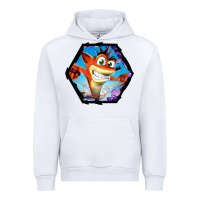 White CRASH BANDICOOT LEGENDS Urban Hoodie - linhVisuals