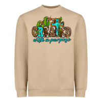Mushroom created with a purpose Heavyweight Sweatshirt - AdoDesignShop