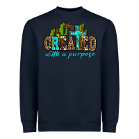 Navy created with a purpose Heavyweight Sweatshirt - AdoDesignShop
