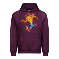 Mauve Wine CRASH BANDICOOT Urban Hoodie - linhVisuals