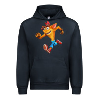 Navy CRASH BANDICOOT Urban Hoodie - linhVisuals
