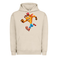 Pigment French Oak CRASH BANDICOOT Urban Hoodie - linhVisuals
