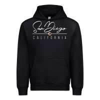 Black san diego ca sweatshirt Urban Hoodie - linhVisuals