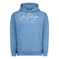 Pigment Pebble Blue san diego ca sweatshirt Urban Hoodie - linhVisuals