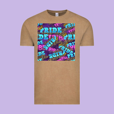 Pride Tribe Seamless Pattern Vintage Tee Designed By Fadigitalartstudio