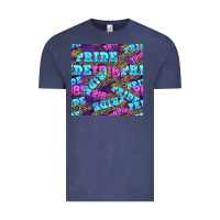 Vintage Denim pride tribe seamless pattern Vintage Tee - FaDigitalArtStudio