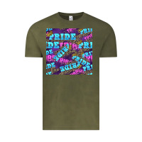 Vintage Olive pride tribe seamless pattern Vintage Tee - FaDigitalArtStudio