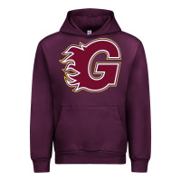 Mauve Wine guildford flames Urban Hoodie - linhVisuals