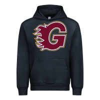 Navy guildford flames Urban Hoodie - linhVisuals