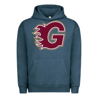 Pigment Midnight Navy guildford flames Urban Hoodie - linhVisuals