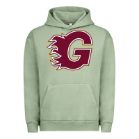 Pigment Oil Green guildford flames Urban Hoodie - linhVisuals