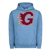 Pigment Pebble Blue guildford flames Urban Hoodie - linhVisuals