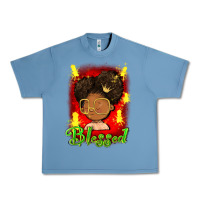 Pebble Blue blessed juneteenth Urban Heavy Tee - FaDigitalArtStudio