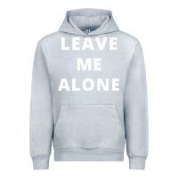 Heather Grey leave me alone, funny slogan Urban Hoodie - linhVisuals