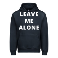 Navy leave me alone, funny slogan Urban Hoodie - linhVisuals