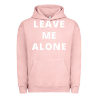 Pigment Salmon leave me alone, funny slogan Urban Hoodie - linhVisuals