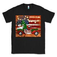 Black christmas truck with american flag Classic Tee - Jasminsmagicworld
