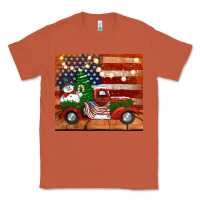 Copper christmas truck with american flag Classic Tee - Jasminsmagicworld