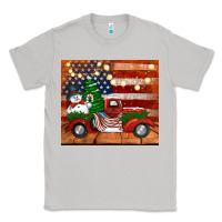 Moon Dust christmas truck with american flag Classic Tee - Jasminsmagicworld