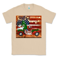 Mushroom christmas truck with american flag Classic Tee - Jasminsmagicworld